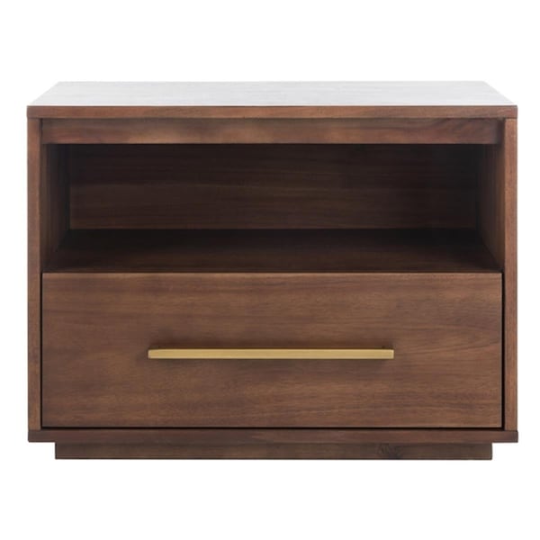 Safavieh Mallory 1 Drawer Nightstand, Brown SFV7200B - main